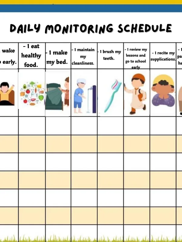 Daily monitoring schedule